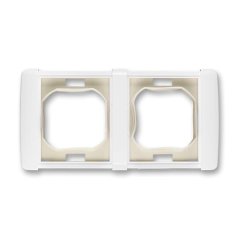 Rámeček dvojnásobný (s těsnicí manžetou), IP44 ABB Element 3901E-A00942 B - bílá