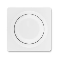 Kryt stmívače s otočným ovládáním, s upevňovací maticí ABB Swing 3294G-A00125 B1 - jasně bílá
