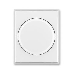 Kryt stmívače s otočným ovládáním, s upevňovací maticí ABB Element 3294E-A00123 01 - bílá/ledová bílá