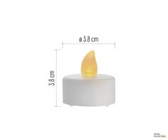 LED dekorace čajová svíčka Emos DCCV11, CR2032, bílá, vnitřní, vintage - 1 ks
