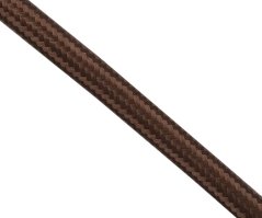 Kabel CYSY H05VV-F 2x0,5 Precon, opředený, tmavě hnědý