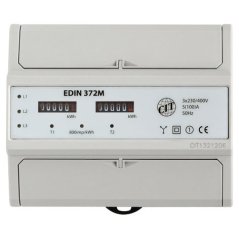 Elektroměr 5-100 A, 2 tarif, 3 fázový, mechanický číselník, 7M/DIN SEZ EDIN 372M