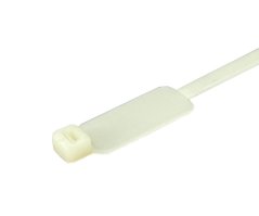 Stahovací pásek plastový přírodní RTID-675, 190x5 mm, popisové pole - 100 ks