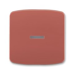 Kryt spínače jednoduchý, s průzorem ABB Tango 3558A-A653 R2 - vřesová červená