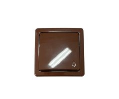 Spínač kompletní ABB Swing 3557G-C80343 H1, s potiskem - hnědá