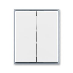 Kryt spínače dělený ABB Element 3558E-A00652 04 - bílá/ledová šedá