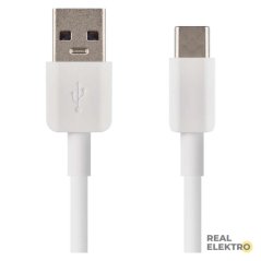 Nabíjecí a datový kabel USB-A 2.0 / USB-C 2.0, 1,5 m, bílý Emos SM7026