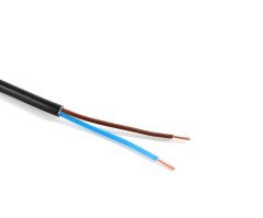 Kabel CYSY H05VV-F 2x1,5 NKT - černý