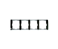 Rámeček čtyřnásobný ABB Element-Time 3901E-A00140 05 - černá/ledová šedá