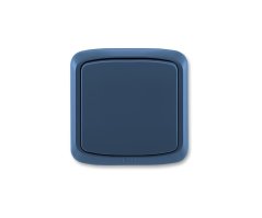 Spínač jednonásobný kompletní ABB Tango 3558A-06940 M, IP44, řazení 6 - tmavomodrá