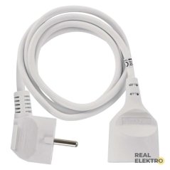 Prodlužovací kabel 1,5 m / 1 zásuvka / bílý / PVC / 1 mm2 Emos P0111