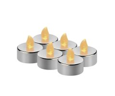 LED dekorace čajová svíčka Emos DCCV12, CR2032, stříbrná, vnitřní, vintage - 1 ks
