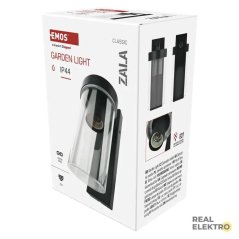 Zahradní nástěnné svítidlo Emos Zala ZGC010P, IP44, E27, 15 W