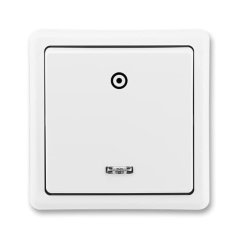 Ovládač zapínací, se signalizační doutnavkou, řazení 1/0S ABB Classic 3553-91289 B1 - jasně bílá