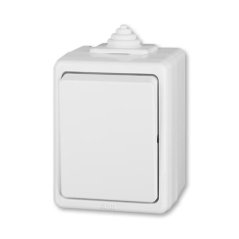 Přepínač křížový, řazení 7, IP44 ABB Praktik 3553-07929 B - bílá