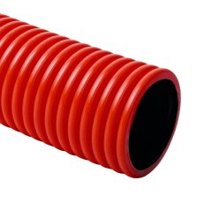 Ohebná dvouplášťová korugovaná bezhalogenová chránička Kopoflex pr. 40 mm, červená Kopos KF 09040_BB