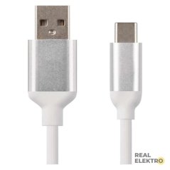 Nabíjecí a datový kabel USB-A 2.0 / USB-C 2.0, 1 m, bílý Emos SM7025W