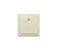 Spínač jednonásobný ABB Classic 3553-80289 B2, s potiskem - tlumená bílá