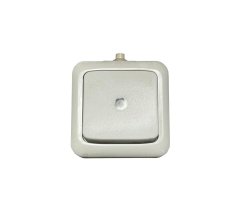 Spínač s průzorem ABB Variant 3558-07601 B, IP44, řazení 7 - bílá