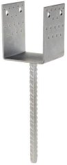 Kotevní patka do betonu U 100x100x125mm, M16, zinek