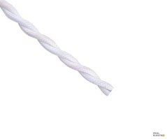 Kabel splétaný 2x0,75 Precon, opředené jednotlivé vodiče, bílý (do modra)