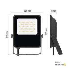 LED reflektor Emos Visio ZS2533, IP65, 30 W, černý, neutrální bílá