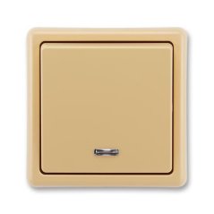 Přepínač střídavý, s orientační doutnavkou, řazení 6So ABB Classic 3553-27289 D2 - béžová