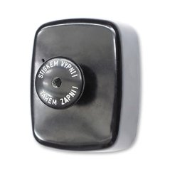 Spínač trojpólový stiskací, 25 A, 400 V, IP30, nástěnný ABB 35363-10 - černá