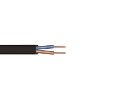 Kabel CYLY H03VVH2-F 2x0,50 NKT, plochý - černý