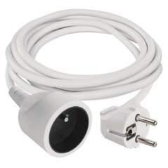 Prodlužovací kabel 3 m / 1 zásuvka / bílý / PVC / 1 mm2 Emos P0113